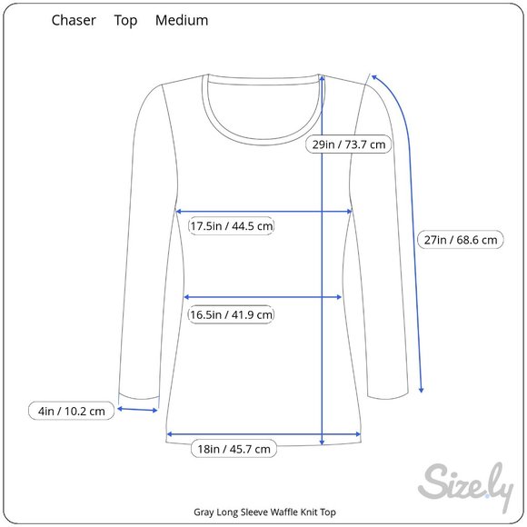 CHASER Gray Waffle Knit Longsleeve Tunic Top with Criss Cross Low Back Medium - Picture 15 of 15